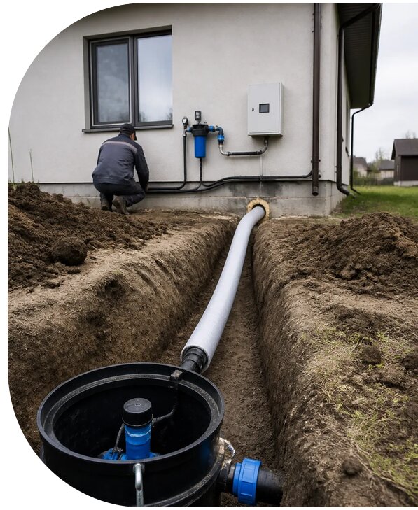 Подключение скважинного насоса в Хабаровске от 36008 р. | АПаруса-Хбр